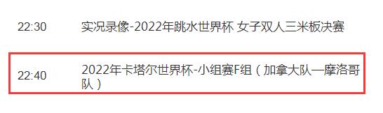 世界杯加拿大vs摩洛哥今天几点直播比赛时间 CCTV5+视频直播摩洛哥对加拿大